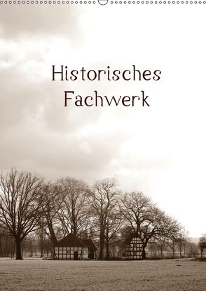 Historisches Fachwerk Terminkalender 2018 (Wandkalender 2018 DIN A2 hoch) von Riedel,  Tanja