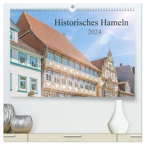 Historisches Hameln (hochwertiger Premium Wandkalender 2024 DIN A2 quer), Kunstdruck in Hochglanz von pixs:sell,  pixs:sell