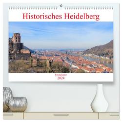 Historisches Heidelberg (hochwertiger Premium Wandkalender 2024 DIN A2 quer), Kunstdruck in Hochglanz von pixs:sell,  pixs:sell
