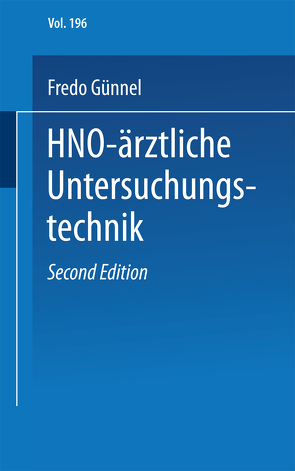 HNO-ärztliche Untersuchungstechnik von Busse,  G., Günnel,  F., Koch,  H., Möbius,  W.