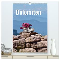 Hoch oben in den Dolomiten (hochwertiger Premium Wandkalender 2024 DIN A2 hoch), Kunstdruck in Hochglanz von Barig,  Joachim