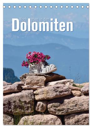 Hoch oben in den Dolomiten (Tischkalender 2024 DIN A5 hoch), CALVENDO Monatskalender von Barig,  Joachim