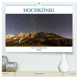 HOCHKÖNIG – Gipfel der Salzburger Alpen (hochwertiger Premium Wandkalender 2024 DIN A2 quer), Kunstdruck in Hochglanz von Fotografie,  ferragsoto