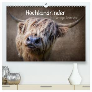 Hochlandrinder – Zottelige Schönheiten (hochwertiger Premium Wandkalender 2024 DIN A2 quer), Kunstdruck in Hochglanz von Moeckel,  Claudia
