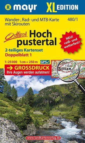 Mayr Wanderkarte Hochpustertal XL (2-Karten-Set) 1:25.000 von KOMPASS-Karten GmbH