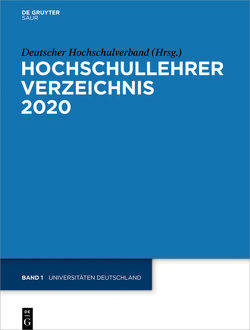 Hochschullehrer Verzeichnis / Universitäten Deutschland von Deutscher Hochschulverband