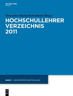 Hochschullehrer Verzeichnis / Universitäten Deutschland von Deutscher Hochschulverband
