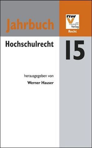 Hochschulrecht von Hauser,  Werner