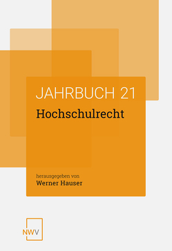 Hochschulrecht von Hauser,  Werner