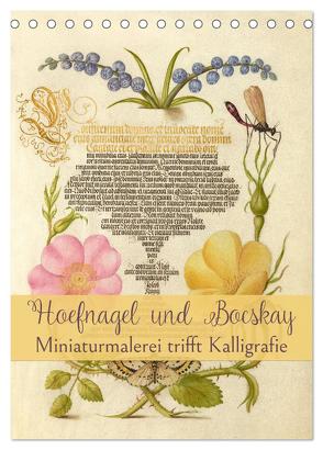 Hoefnagel und Bocskay – Miniaturmalerei trifft Kalligrafie (Tischkalender 2024 DIN A5 hoch), CALVENDO Monatskalender von Camadini Switzerland,  Marena
