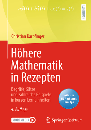Höhere Mathematik in Rezepten von Karpfinger,  Christian