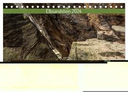 Höhlen, Grotten, Boofen – Elbsandstein (Tischkalender 2024 DIN A5 quer), CALVENDO Monatskalender von Walther,  Kevin