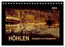 Höhlen, Stalaktiten und Stalagmiten (Tischkalender 2024 DIN A5 quer), CALVENDO Monatskalender von Roder,  Peter