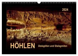 Höhlen, Stalaktiten und Stalagmiten (Wandkalender 2024 DIN A3 quer), CALVENDO Monatskalender von Roder,  Peter