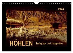 Höhlen, Stalaktiten und Stalagmiten (Wandkalender 2024 DIN A4 quer), CALVENDO Monatskalender von Roder,  Peter