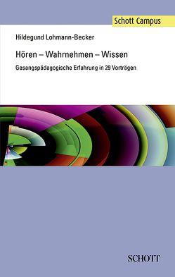 Hören – Wahrnehmen – Wissen von Kleinicke,  Konrad-Jürgen, Lohmann-Becker,  Hildegund