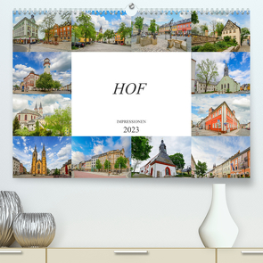Hof Impressionen (Premium, hochwertiger DIN A2 Wandkalender 2023, Kunstdruck in Hochglanz) von Meutzner,  Dirk