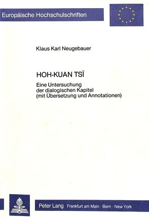 Hoh-kuan tsi von Neugebauer,  Klaus Karl