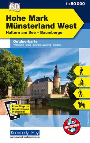 Hohe Mark, Münsterland West, Nr. 60 Outdoorkarte Deutschland 1:50 000
