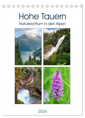 Hohe Tauern – Naturreichtum in den Alpen (Tischkalender 2024 DIN A5 hoch), CALVENDO Monatskalender von Frost,  Anja
