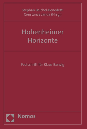 Hohenheimer Horizonte von Beichel-Benedetti,  Stephan, Janda,  Constanze