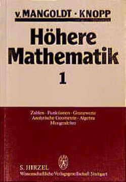 Höhere Mathematik Eine Einführung für Studierende und zum Selbststudium. Band 1 bis 4 von Knopp,  Konrad, Mangoldt,  Hans von