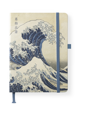 Hokusai 16×22 cm – Blankbook – 192 blanko Seiten – Hardcover – gebunden von Hokusai,  Katsushika