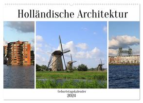 Holländische Architektur Geburtstagskalender (Wandkalender 2024 DIN A2 quer), CALVENDO Monatskalender von Gayde,  Frank