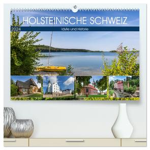 HOLSTEINISCHE SCHWEIZ Idylle und Historie (hochwertiger Premium Wandkalender 2024 DIN A2 quer), Kunstdruck in Hochglanz von Viola,  Melanie