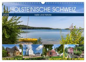 HOLSTEINISCHE SCHWEIZ Idylle und Historie (Wandkalender 2024 DIN A3 quer), CALVENDO Monatskalender von Viola,  Melanie