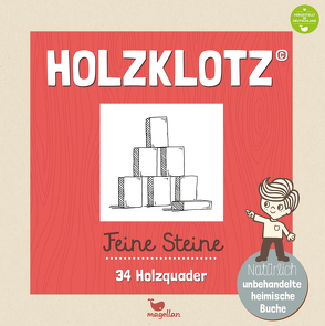 Holzklotz – Feine Steine – 34 Holzquader