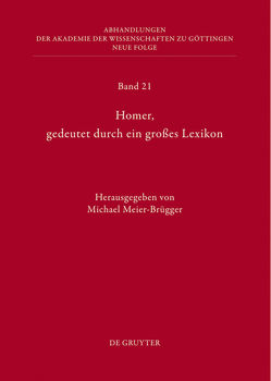 Homer, gedeutet durch ein großes Lexikon von Meier-Brügger,  Michael