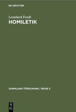 Homiletik von Fendt,  Leonhard