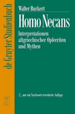 Homo Necans von Burkert,  Walter