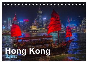 Hong Kong – Skylines (Tischkalender 2024 DIN A5 quer), CALVENDO Monatskalender von Michelis,  Jakob