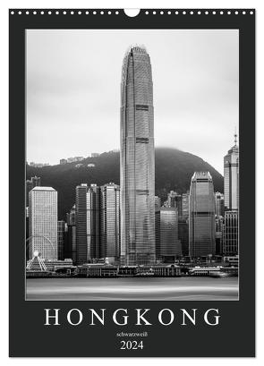 Hongkong schwarzweiß (Wandkalender 2024 DIN A3 hoch), CALVENDO Monatskalender von Rost,  Sebastian