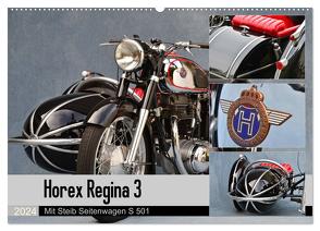 Horex Regina 3 mit Steib Seitenwagen S 501 (Wandkalender 2024 DIN A2 quer), CALVENDO Monatskalender von Laue,  Ingo