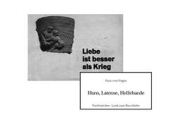 Horn, Laterne, Hellebarde von Richter,  Rudolf, vom Hagen,  Hans