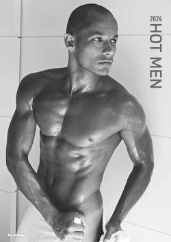 Hot Men 2024 – Bildkalender 29,7×42 cm – Männer – erotischer Kalender – hochwertiger Erotikkalender – schwarz-weiß – Wandplaner – Wandkalender