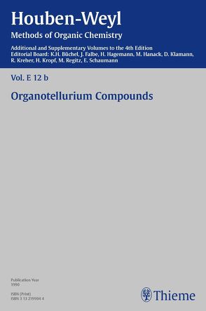 Houben-Weyl Methods of Organic Chemistry Vol. E 12b, 4th Edition Supplement von Büchel,  Karl Heinz, Falbe,  Jürgen, Hagemann,  Herrmann, Hanack,  Michael, Irgolic,  Gerlinde