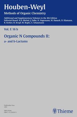 Houben-Weyl Methods of Organic Chemistry Vol. E 16b, 4th Edition Supplement von Backes,  Jutta, Büchel,  Karl Heinz, Falbe,  Jürgen, Hagemann,  Herrmann, Hanack,  Michael