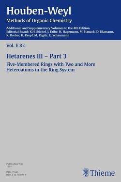 Houben-Weyl Methods of Organic Chemistry Vol. E 8c, 4th Edition Supplement von Backes,  Jutta, Ebel,  Klaus, Friedrichsen,  Willy, Heinz,  Bettina, Hetzheim,  Annemarie