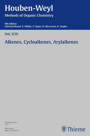 Houben-Weyl Methods of Organic Chemistry Vol. V/1b, 4th Edition von Fricke,  Horst, Kirmse,  Wolfgang, Klein,  Otto, Müller,  Peter, Müller-Dolezal,  Heidi