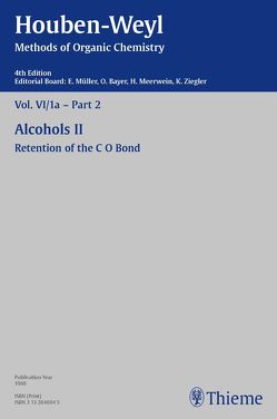 Houben-Weyl Methods of Organic Chemistry Vol. VI/1a – Part 2, 4th Edition von Kropf,  Christine, Müller,  Peter, Müller-Dolezal,  Heidi, Söll,  Hanna, Stoltz,  Renate