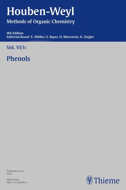 Houben-Weyl Methods of Organic Chemistry Vol. VI/1c, 4th Edition von Bode,  Klaus-Dieter, Findeisen,  Kurt, Krimm,  Heinrich, Müller,  Peter, Müller-Dolezal,  Heidi