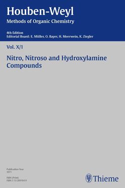 Houben-Weyl Methods of Organic Chemistry Vol. X/1, 4th Edition von Metzger,  Karl Horst, Müller,  Peter, Müller-Dolezal,  Heidi, Schwall,  Horst, Söll,  Hanna