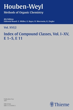 Houben-Weyl Methods of Organic Chemistry Vol. XVI/2 – Part a, 4th Edition von Söll,  Hanna