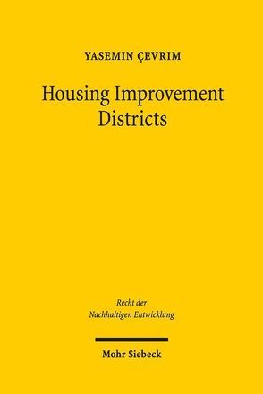 Housing Improvement Districts von Çevrim ,  Yasemin