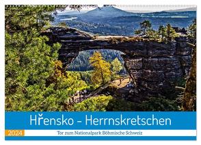 Hrensko – Herrnskretschen – Tor zum Nationalpark Böhmische Schweiz (Wandkalender 2024 DIN A2 quer), CALVENDO Monatskalender von Felix,  Holger