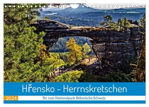 Hrensko – Herrnskretschen – Tor zum Nationalpark Böhmische Schweiz (Wandkalender 2024 DIN A4 quer), CALVENDO Monatskalender von Felix,  Holger